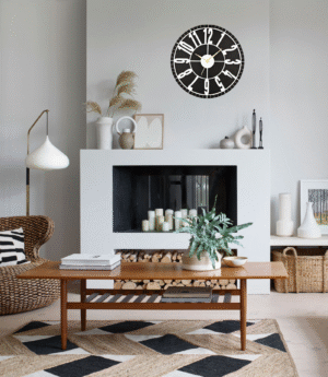 Wooden Silent Non-Ticking Wall Clock for Home Stylish Latest Designer Wall Clock for Home Living Room Bedroom Office Hall